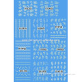 2014 popular design white color nail polish sticker